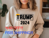 Trump 2024 Sweatshirt Keeping America Great with Election