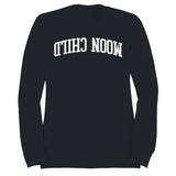 Moon Child Retro Curved Lettering Men's Sweatshirt