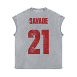 21 SAVAGE MUSCLE TEE