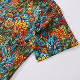 1960s Hawaiian Shirt For Men Colorful Button-down Shirt Short Sleeve 100% Cotton Shirt Beauty Of The Desert