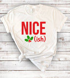 Nice-Ish Holly - Cute Funny Christmas T-Shirt