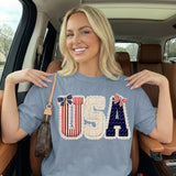 Faux Lace USA Tee Unisex T-shirt, Sweatshirt, Hoodie, Long Sleeve Tee