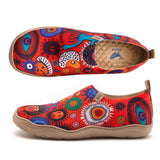 Women's Slip-On Shoes Textured Yarn Designer Painted Sneakers Abstract Art-inspired Hawaiian Shirt