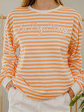 Tennessee Vols Simple Script Or/Wt Stripe Hi-Dive Sweatshirt