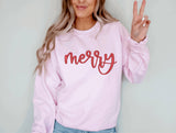 Christmas Embroidered Sweatshirt, Christmas Sweatshirt