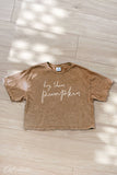 Hey There Pumpkin Cropped Mineral Graphic Top