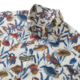 Men's Fish Shirt Button Down Tropical Hawaiian Shirts For Men Short Sleeve Aloha Shirt Nature Collector