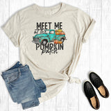 Fall Meet Me At the Pumpkin Patch Graphic Tees