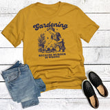 Funny Gardening Because Murder Is Wrong Graphic Tee