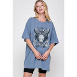 Land of Legends  Vintage   Graphic  Oversized Tee