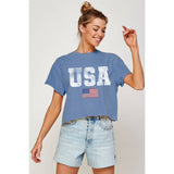 USA Vintage Graphic Crop Top Unisex T-shirt, Sweatshirt, Hoodie, Long Sleeve Tee