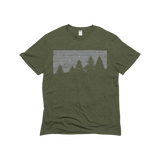 Cedar Trees - Olive Unisex Graphic Tee - 12pk