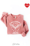 She's A Good Girl Plus Graphic Sweatshirt