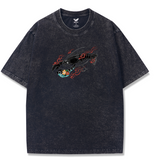T-shirt Short Sleeve Solid Basic 100% Cotton Black Aloha Tattoo Lobster