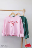 Bookish Girlie Mid Cropped Graphic Sweatshirt