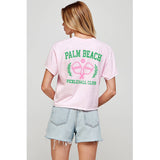 Palm Beach Pickleball Club  Graphic Crop Top