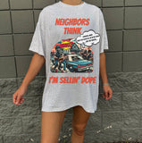 Vintage Comic Book Hip Hop Humor Graphic Tee