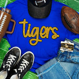 Gold Tigers Sequin Sweatshirt Unisex T-shirt, Sweatshirt, Hoodie, Long Sleeve Tee