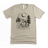 Bear, Alien & Sasquatch Camping Graphic Tee 204