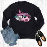 Western Cowgirl Feeling Lucky Graphic Sweatshirt