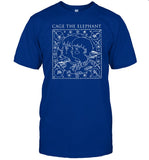 Cage The Elephant Women's Twins Navy Tee Shirt