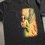 SPELL CARD 'CHANGE OF HEART' HEAVY BLACK T-SHIRT