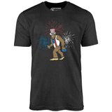 4th of July Bigfoot - Unisex T-Shirt