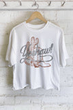 Yee Haw Boots Graphic Long Crop Top