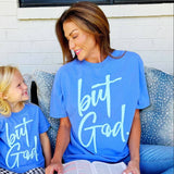 Puff But God Flo Blue Tee
