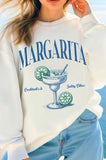 Margarita Cocktails Salty Vibes Graphic Brushed Sweatshirts