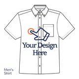 Customized Men's Short Sleeve Button-down Shirt