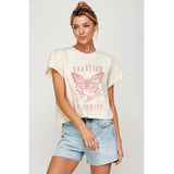 New Creation in Christ Vintage Graphic Crop Top
