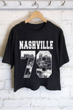 Nashville Music City 79 Graphic Long Crop Top