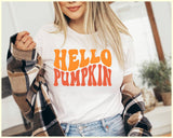 Hello Pumpkin - Cute Fall Pumpkin Spice Season Shirt