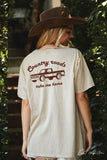 Country Roads Take Me Home Oversized Graphic Top