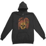 Angel Zippered Hooded Sweatshirt