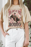 This Ain't My First Rodeo Mineral Graphic Long Crop Top