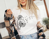 Dandelion in the Wind - Boho Nature Outdoors T-Shirt Unisex T-shirt, Sweatshirt, Hoodie, Long Sleeve Tee
