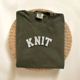 Knit Comfort Colors Short Sleeve Shirt, Knitting Lovers Gift