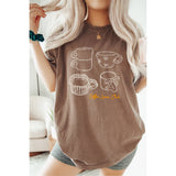 Coffee Lover Club  Graphic Oversized Tee