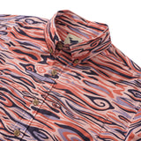 Men's Pink Hawaiian Shirt Short Sleeve Button-down 100% Cotton Aloha Celestial Harmony