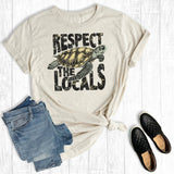 Summer Vacation Respect the Locals Graphic Tee
