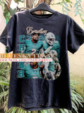 Vintage 90s Bradley Chubb Graphic Tee  Retro Football Shirt