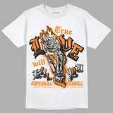 Dunk Low Magma Orange DopeSkill T-Shirt True Love Will Kill You Graphic