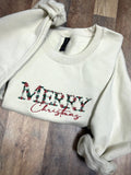 Embroidered Merry Christmas Sweater