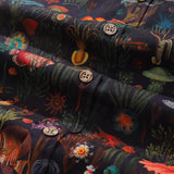 Black Hawaiian Shirt For Men Button-down Fish Shirt Short Sleeve 100% Cotton Shirt Marine Ecosystem