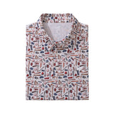 Men's Hawaiian Field of Dreams Print Short Sleeve Polo Shirt Field Of Dreams Polo