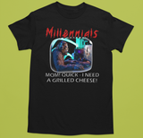 Bigfoot Millennials Generation Tshirt (Black)