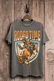 Rodeo Time Bull Ride Graphic Top