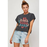 Mama Mama Mama Vintage Graphic Crop Top